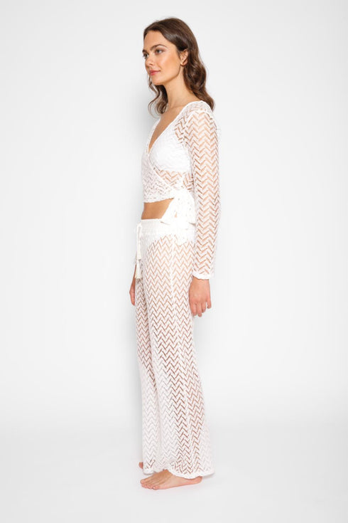 Koy Resort Zuma Long Sleeve Wrap Top